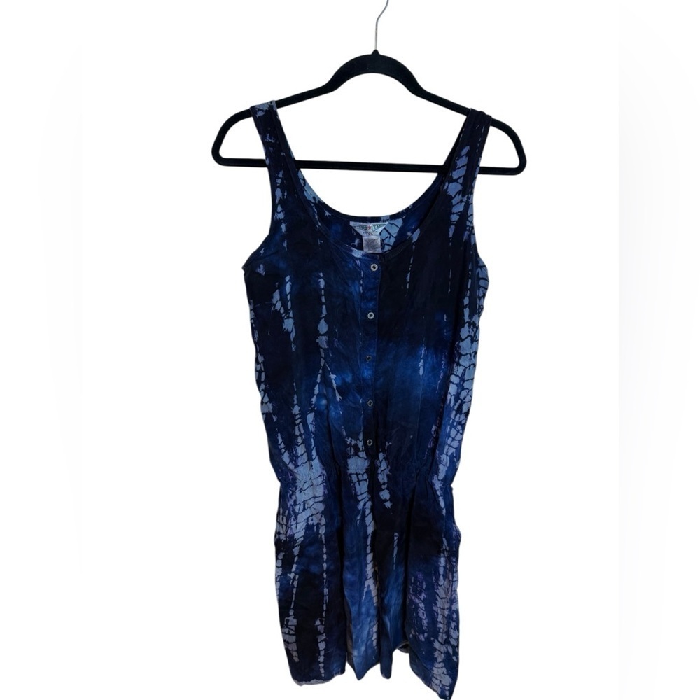 Hard Tail Midnight Blue Y2K Elastic Waist Dress